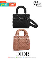 VIP 】MICRO LADY DIOR BAG Cloud ฺBlack & Pink My ABC Cannage Lambskin : VIP GIFT WITH PURCHASE (GWP) พรีเมี่ยมกิ้ฟ Limited Edition จาก DIOR DUTYFREE COUNTER ความสง่างามอีกหนึ่งรุ่นของ Dior รูปทรงสีเหลียม ขนาดกระทัดรัด อะไหล่เข้ากับสีกระเป๋า ตั้งอยู่ทรง ฐาน