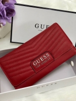 GUESS FACTORY WOMEN'S WALLET กระเป๋าสตางค์ใบยาว3พับดีไซน์สวยรุ่นใหม่ล่าสุดวัสดุหนังนิ่มขึ้นลายริ้วด้านหน้าประดับโลโก้แบรนด์สวย เปิดปิดด้วยฝาปิด ภายในมีทั้งช่องใส่รูป ช่องใส่ธนบัตร แบงก์พัน และช่องใส่บัตรหลายช่องแยกเป็นสัดส่วน ภาพถ่ายจากสินค้าจริงสวยน