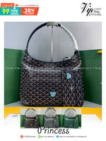 GOYARD Boheme Hobo Heart Shape Bag / GOYARD Tote Bag กระเป๋าทรงโท้ทใบใหญ่ หนังแท้สวยเป๊ะ เกรดท็อปออริ สลับแท้ 1:1 เกรดดีสุด ใช้ต่างประเทศได้ ผ่านทุก ตม.