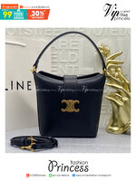 CELINE MINI BUCKET TRIOMPHE IN SMOOTH CALFSKIN เกรดออริ 1:1 สลับแท้ ใช้งาน ตปท ได้ กระเป๋าถือรุ่นใหม่ล่าสุด ดีไซน์หรูคลาสสิค เป็นใบที่สามารถใช้เป็น everyday bag ได้เลย แนะนำจ้า