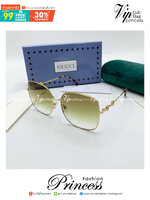 GUCCI SUNGLASSES แว่นตากันแดดชาแนล เกรดออริจินอล 1:1 งานสวยสุด คุณภาพดี Hi-quality กันแดดเต็มประสิทธิภาพ UV protection ภาพถ่ายจากสินค้าจริง