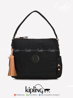 KIPLING ISMAY Medium Tote Bag with Side Pockets คอลเลคชั่นใหม่ล่าสุดจาก Paka Premium กระเป๋าถือหรือคล้องบ่าขนาดกลาง วัสดุ Polyester100% อะไหล่สีRose goldทั้งหมดรวมถึงเจ้าพวงกุญแจmonkeyและพู่หนังrubber เพิ่มความหรูหรา