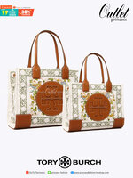 [Mini & Large size] Tory burch Ella Printed tote bag สำหรับใครที่ต้องการกระเป๋าแบบใช้งานได้ในหลาย ๆ โอกาส การเลือกกระเป๋าขนาดเล็กย่อมไม่สะดวกและไม่ครอบคลุมต่อการใช้สอยอย่างแน่นอน กระเป๋าใบนี้ไม่เพียงแค่ช่วยให้สะดวกในการเดินทางและทำให้บุคลิกภาพดูดีขึ้นเท่า
