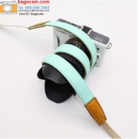 สายคล้องกล้อง mirrorless Macaron strap สีเขียว