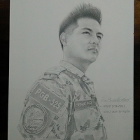 ขาวดำ ดินสอ 15x20นิ้ว