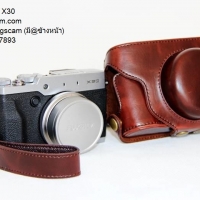 เคสกล้อง Fuji X30 สีช็อคโก้