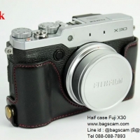 Half case Fuji X30 สีดำ
