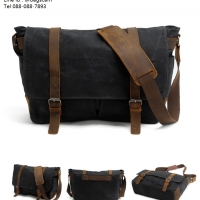 กระเป๋ากล้องวินเทจ canvas wax black