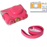 เคสกล้อง Casio ZR3500/ZR2000 สีชมพูเข้ม