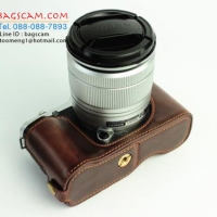 เคสกล้อง Fujifilm XA2 XA1 XM1 สีน้ำตาลเข้ม