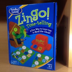 เกมบิงโกฝึกการนับเวลา Zingo