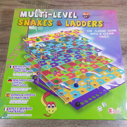 กระดานบอร์ดเกมบันไดงู3มิติขนาดใหญ่ เกมงูกตกบันได