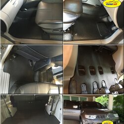 พรมกระดุมเม็ดเล็ก PAJERO SPORT 2008-2014 สีดำ เต็มคัน+ปิดเบาะ