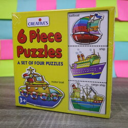 จิ๊กซอ 6 ชิ้นคำศัพท์เรือ(6 Piece Puzzles)