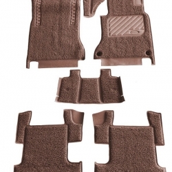 พรมดักฝุ่นไวนิล BENZ GLA200 ,GLA250 H247 พรมไวนิลรีดขอบ สีน้ำตาล