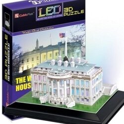 จิ๊กซอ 3 มิติ ทำเนียบขาวแบบเปล่งแสง(The White House LED )(No.L504h)