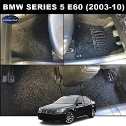 พรมไวนิลดักฝุ่น BMW SERIES 5 E60 (2003-10) ใยหนานุ่มพิเศษ