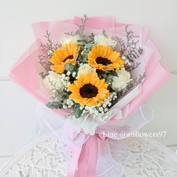 ช่อดอกไม้สีสดใสน่ารักๆ