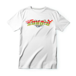 สกรีนเสื้อ77design เสื้อยืด วัยรุ่นร้อยละยี่ ผ้าดี ไม่หดไม่ย้วย สีขาว