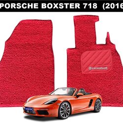 พรมดักฝุ่นไวนิล PORSCHE BOXSTER 718 (ปี2016) พรมดักฝุ่นรถยนต์ เกรดA ใยหนานุ่ม เข้ารูป ตรงรุ่น