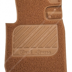 พรมดักฝุ่นไวนิล PAJERO SPORT 2015-20 พรมไวนิลปาเจโร่ สปอร์ต รีดขอบ สีชามัวร์ เต็มคัน