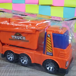 รถบรรทุกขยะสีส้ม