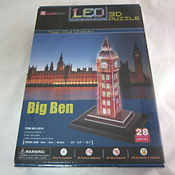จิ๊กซอ 3 มิติ บิ๊กเบน(Big Ben UK)แบบเปล่งแสง(LED)(L501h)