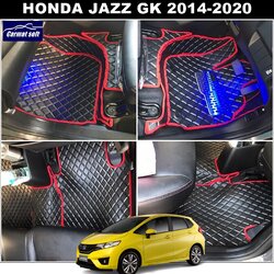 พรมปูพื้นรถยนต์HONDA JAZZ GK 2014-20 ลายDIAMOND เต็มคัน
