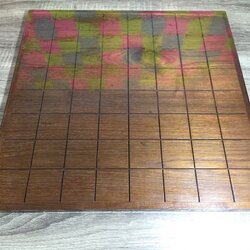 กระดานหมากรุกไทยไม้สักไม้ทรงสี่เหลี่ยม