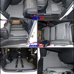 พรมดักฝุ่นไวนิลTOYOTA VELLFIRE 2008-2012 สีเทา เต็มคัน เข้ารูป ตรงรุ่นรถ