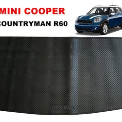 แผ่นปูท้ายรถ MINI COOPER COUNTRYMAN R60 แผ่นท้าย มินิคูเปอร์ คันทรี่แมน กระดุมเม็ดเล็ก เข้ารูป ตรงรุ่นรถ