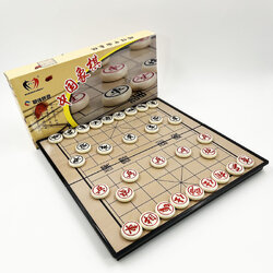 ชุดหมากรุกจีนแม่เหล็กพับได้ขนาดพกพาไซส์ใหญ่ 32x32cm.