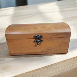 กล่องไม้มีหีบล็อคเก็บตัวหมากรุกไทยขนาด10 x 20 x 10 ซม.