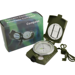 เข็มทิศ แบบ prismatic compass เข็มทิศสำหรับเดินป่าตั้งแคมป์