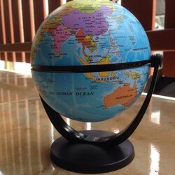 ลูกโลกขนาดเส้นผ่าศูนย์กลาง 10 cm.แบบไม่ใส่ถ่าน