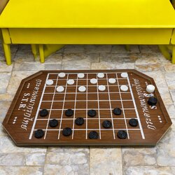 ชุดหมากฮอสพลาสติกพร้อมกระดานไม้อัดพาติเคิล