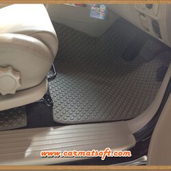 พรมปูพื้นรถยนต์Toyota Fortuner ปี 2005-14 พรมลายกระดุม สีเทาเต็มคัน