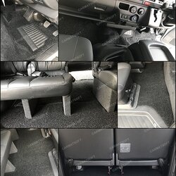 พรมดักฝุ่นไวนิลTOYOTA VENTURY 2005-17 รุ่น VINYL MAT สีดำ เต็มคัน