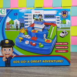 ชุดรถตำรวจรางสไลด์ชุดใหญ่