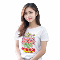 77design เสื้อยืดสายบุญ ลายสายบุญสามัคคี