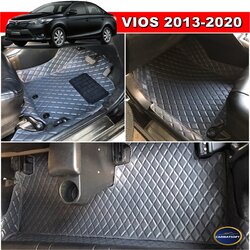 พรมปูพื้นรถยนต์ TOYOTA VIOS (ปี2013-2020) ลายDIAMOND เต็มคัน