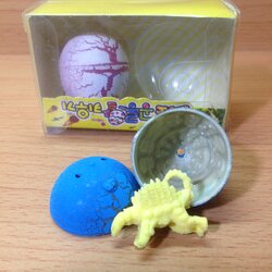 ไข่ไดเสาร์แช่น้ำขนาดเล็กแบบคู่