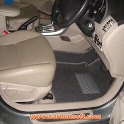 พรมไวนิลดักฝุ่นTOYOTA ALTIS ปี2008-13 เต็มคัน เข้ารูป สีเทา