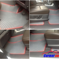 พรมปูพื้นรถยนต์ ISUZU D-MAX 4D ปี2012-18 ดีแม็ค 4ประตู พรมลายกระดุม เต็มคัน