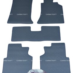 ยางปูพื้นรถยนต์ BMW E36 รุ่น minimat กระดุมเม็ดเล็ก สีเทา เข้ารูป สวยงาม ทนทานที่สุด