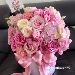 Flowers box ดอกไม้โทนสีชมพู