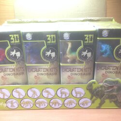 ชุดขุดฟอสซิลโครงกระดูกไดโนเสาร์ จูราสสิค3Dพร้อมตัวตุ๊กตาโมเดล