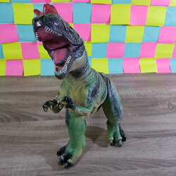 ตุ๊กตายางไดโนเสาร์ทีเร็กซ์สีเขียว