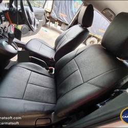 ชุดหุ้มเบาะรถยนต์MAZDA 2 (ปี2009-2014) หนังPVC เกรดA หนา1มิล สีดำ