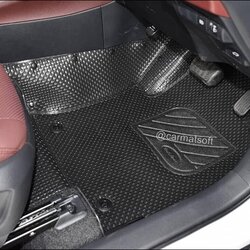 พรมกระดุมเม็ดเล็กรีดขอบ COROLLA CROSS สีดำ สวยงาม ทนทาน เข้ารูป เต็มคัน